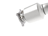 AFE aFe Twisted Steel Down Pipe 3 IN 304 Stainless Steel w/ Cat - Audi / 2.0T / B8 / A4 / A5 / Q5 48-36410-YC