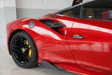 Capristo Ferrari 488 - Carbon Side Air Intake Panels (Matte) 03FE08710010LM
