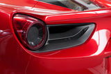 Capristo Ferrari 488 - Carbon Tail Light Covers (Matte) 03FE08710001LM