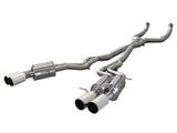 AFE Polished Tips aFe Mach Force XP 3" 304SS Cat-Back Exhaust - F10 M5 S63 49-36317-P
