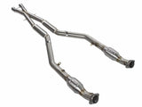 AFE aFe Mach Force-Xp X-Pipe 2-1/2 IN 304 Stainless Steel w/ Cat & Resonator - BMW E9X M3 49-36321-1