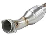 AFE aFe Mach Force-Xp X-Pipe 2-1/2 IN 304 Stainless Steel w/ Cat & Resonator - BMW E9X M3 49-36321-1