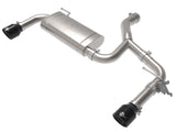 AFE Black aFe Mach Force-Xp 3 IN to 2-1/2 IN 304 Stainless Steel Axle-Back Exhaust System - BMW B48 X1 49-36349-B