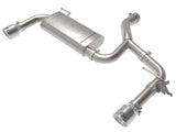 AFE Polished aFe Mach Force-Xp 3 IN to 2-1/2 IN 304 Stainless Steel Axle-Back Exhaust System - BMW B48 X1 49-36349-P
