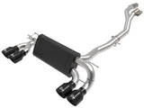 AFE Black aFe Mach Force-Xp 3 IN to 2-1/2 IN 304 Stainless Steel Cat-Back Exhaust System - BMW F87 M2 Competition 49-36350-B