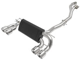 AFE Polished aFe Mach Force-Xp 3 IN to 2-1/2 IN 304 Stainless Steel Cat-Back Exhaust System - BMW F87 M2 Competition 49-36350-P