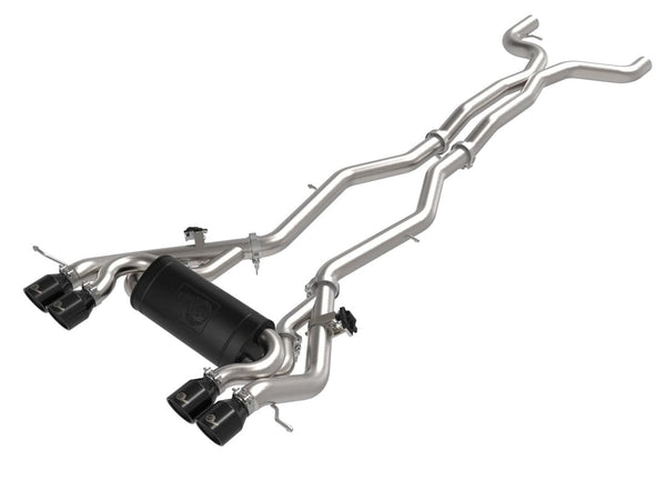 AFE Black AFE Mach Force-XP 3" to 2-1/2" 304 Stainless Steel Cat-Back Exhaust - BMW / G8X / M3 / M4 49-36351-B