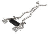 AFE Polished AFE Mach Force-XP 3" to 2-1/2" 304 Stainless Steel Cat-Back Exhaust - BMW / G8X / M3 / M4 49-36351-P