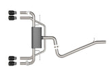 AFE aFe MACH Force-Xp 3 IN to 2-1/2 IN 304 Stainless Steel Cat-Back Exhaust System - Audi 8V S3 Sedan