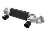 AFE Black aFe Mach Force-Xp 2-1/4 IN to 2-1/2 IN 304 Stainless Steel Cat-Back Exhaust System - Porsche Cayman 718 GT4 49-36443-B