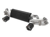 AFE Carbon aFe Mach Force-Xp 2-1/4 IN to 2-1/2 IN 304 Stainless Steel Cat-Back Exhaust System - Porsche Cayman 718 GT4 49-36443-C