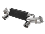 AFE Polished aFe Mach Force-Xp 2-1/4 IN to 2-1/2 IN 304 Stainless Steel Cat-Back Exhaust System - Porsche Cayman 718 GT4 49-36443-P