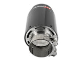 AFE aFe MACH Force-Xp 409 SS Clamp-On Exhaust Tip 2.5in. Inlet / 4in. Outlet / 7in. L - Carbon 49T25404-C07