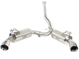 aFe Takeda Exhaust 304SS Dual Cat-Back w/ Polished Tips 08-13 Mitsubishi Lancer Evo X L4 2.0L Turbo | 49-36701