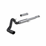 MBRP 2021+ Ford F150 2.7L/3.5L/5.0L 4in Black-Coated AL Steel Cat-Back - RACE VERSION | S5209BLK
