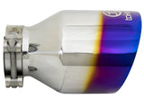 AFE aFe Takeda 304 Stainless Steel Clamp-On Exhaust Tip 2.5in. Inlet / 4.5in. Outlet - Blue Flame 49T25454-L07