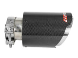 AFE aFe MACH Force-Xp 409 SS Clamp-On Exhaust Tip 2.5in. Inlet / 4in. Outlet / 7in. L - Carbon 49T25404-C07
