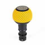 BFI BFI GS2 Heavy Weight Shift Knob - Giallo Taurus Yellow Air Leather - Black Anodized  (981 / 991 Porsche Fitment) GS2P91SYT