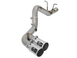 AFE aFe Victory Series 4in 409-SS DPF-Back Exhaust w/ Dual Polished Tips 2017 GM Duramax V8-6.6L(td) L5P 49-44089-P