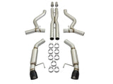 AFE aFe MACHForce XP 3in 304 SS Sport Tone Cat-Back w/ Black Tips 15-17 Ford Mustang V6-3.7L/V8-5.0L 49-33088-B