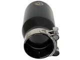 aFe MACH Force-Xp Universal 409 SS Single-Wall Clamp-On Exhaust Tip - Black | 49T25354-B07