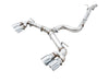 AWE Tuning MK7 Golf R Cat-Back Exhaust - Track Edition Exhaust with Chrome Silver Tips, 102mm