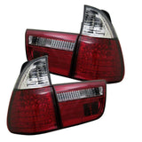 Spyder BMW E53 X5 00-06 4PCS LED Tail Lights - Red Clear | 5000804