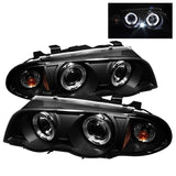 Spyder BMW E46 3-Series 99-01 4DR Projector Headlights - Amber Reflector - Black | 5008947