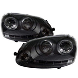 Spyder Volkswagen GTI 06-09 / Jetta 06-09 / Rabbit 06-09 Projector Headlights - Black | 5012098