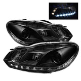 Spyder Volkswagen Golf / GTI 10-13 Projector Headlights - Black | 5012111