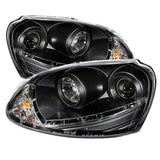 Spyder Volkswagen GTI 06-09 / Jetta 06-09 / Rabbit 06-09 Projector Headlights - Black | 5017529