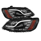Spyder Volkswagen Mk6 Jetta Projector Headlights  DRL - Black | 5073648
