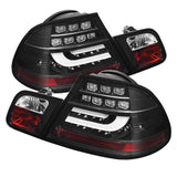 Spyder Light Bar Style LED Tail Lights (Black) - BMW / E46 / 3-Series / 04-06 / Coupe | 5076564