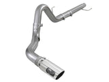 AFE aFe Large Bore-HD 4in 409 SS DPF-Back Exh 18-19 Ford F-150 V6-3.0L (td) w/ Polished Tip 49-43106-P
