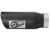 AFE aFe MACHForce-XP 3.5in 409 Stainless Steel Exhaust Tip 3.5in x 4.5in Out x 12in L Clamp-On 49T35456-B12