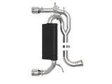AFE aFe MACHForce XP 3in to 2.5in 304 SS Axle-Back Exhaust w/ Polished Tips 14-16 BMW M235i 49-36348-P