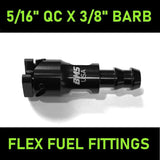Fuel-It 5/16" Female Quick Connect x 3/8" (6AN) Barbed Fuel-It! CamLock Fittings and Parts FT-FQC-5/16B