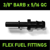 Fuel-It 5/16" Male Quick Connect x 3/8" (6AN) Barbed Fuel-It! CamLock Fittings and Parts FT-MQC-3/8B