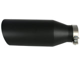 AFE aFe MACHForce XP Exhausts Tips SS-304 EXH Tip 4In x 7Out x 18L Bolt-On (blk) 49-92023-B