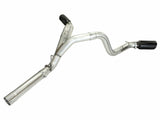 AFE aFe MachForce XP Exhaust 4inch DP-Back All SS 2011-14 GM Diesel Trucks V8-6.6L LML Black Tips 49-44043-B