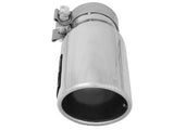 aFe MACH Force-Xp 3in Inlet x 4in Outlet x 9in Length 304 Stainless Steel Exhaust Tip Polished | 49T30401-P09
