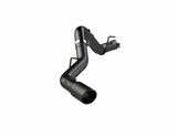 MBRP 2020+ GMC/Chevy 2500/3500 6.6L Duramax 4in Mand Bent Tubing Pro-Ser Cat Back Single Side - Blk | S6059BLK