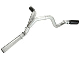 AFE aFe MACHForce XP Exhaust Aluminized Dual Split DPF Back 11-15 GM Diesel Truck V8-6.6L (td) (BLK tip) 49-04043-B