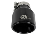 AFE aFe MACH Force-Xp 409 SS Clamp-On Exhaust Tip 2.5in. Inlet / 4in. Outlet / 6in. L - Black 49T25404-B06
