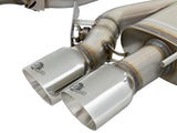 AFE aFe MACHForce XP 3in 304 SS Cat-Back Dual Mode Exhaust w/ Polished Tips 16-17 Cadillac ATS-V V6-3.6L 49-34078-P