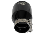 AFE aFe MACH Force-Xp 409 SS Clamp-On Exhaust Tip 2.5in. Inlet / 4in. Outlet / 6in. L - Black 49T25404-B06