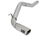 aFe Atlas Exhaust 5in DPF-Back Exhaust Aluminized Steel 2016 Nissan Titan XD V8-5.0L w/ Polished Tip | 49-06112-P