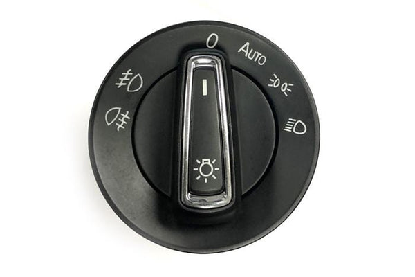 Aftermarket European Headlight Switch w/ Chrome Accent | Mk7 | 5GG941431D