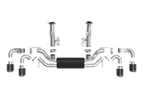 aFe MACH Force-Xp 3in to 2-1/2in 304SS Cat-Back 2020 Chevy Corvette (C8) 6.2L - Carbon Fiber Tip | 49-34124-C