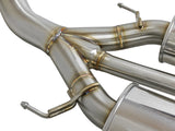 AFE aFe POWER Takeda 2-1/2in to 2-1/4in 304SS Catback Dual-Exit Exhaust 17+ Honda Civic Type R w/CF Tips 49-36616-C